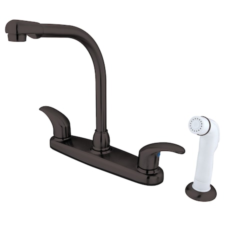 Kingston Brass Legacy 8" Centerset Kitchen Faucet, Oil Rubbed Bronze KB715LL